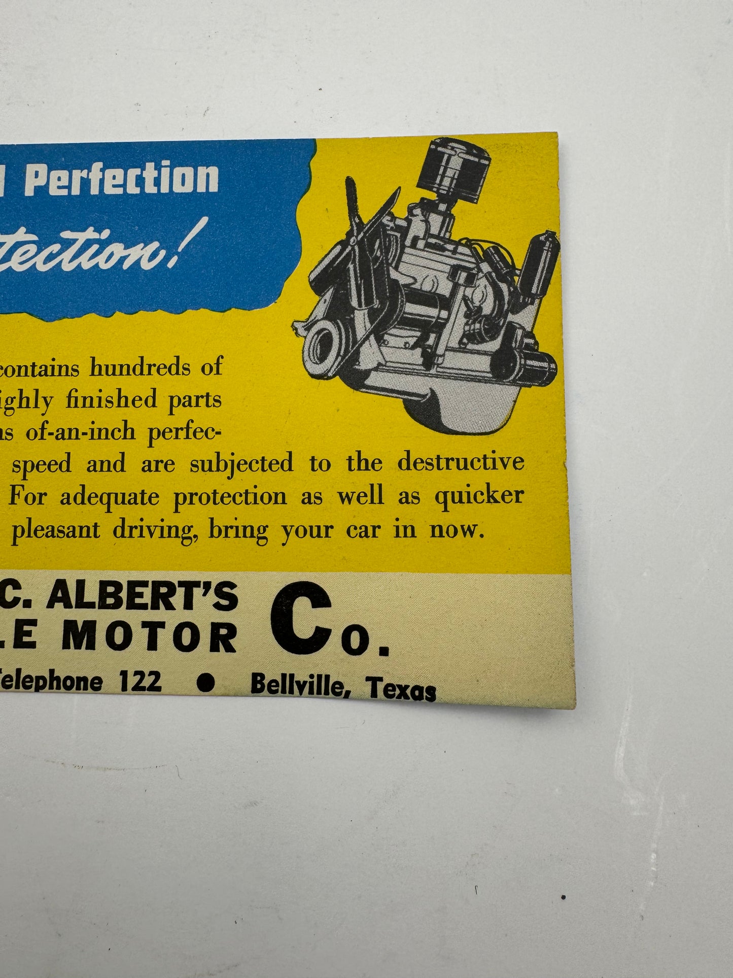 Vintage Chrysler Plymouth Service Ink Blotter NOS