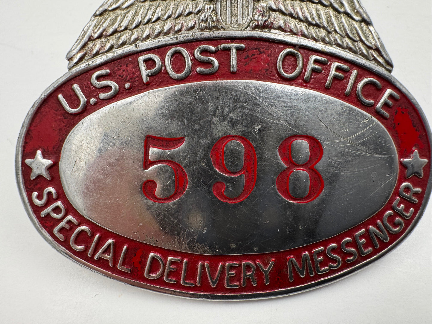 Vintage U S Post Office Messenger Badge