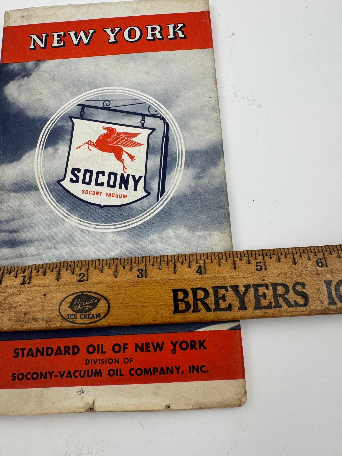 Vintage Roadmap Socony New York 1937