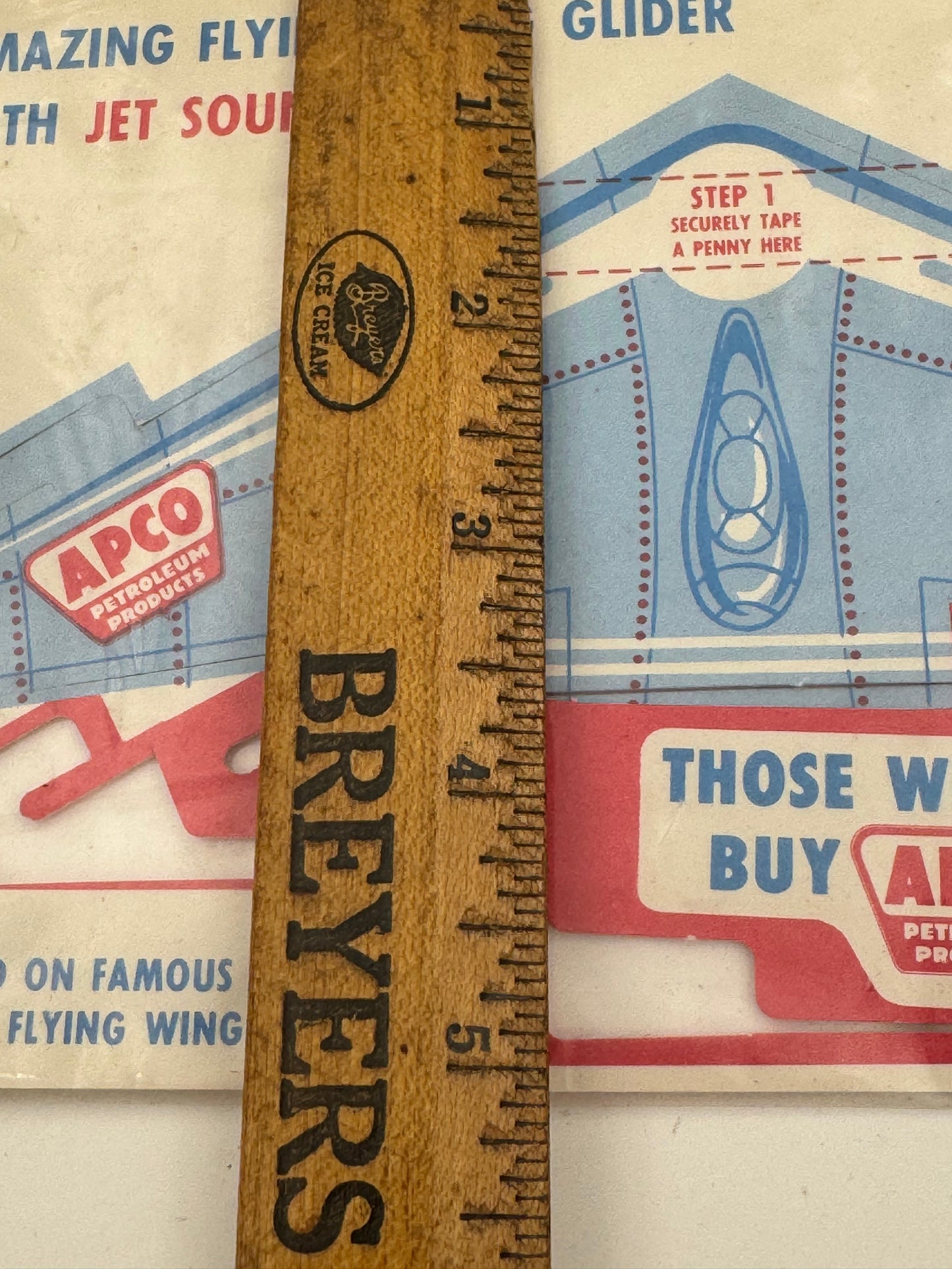 Vintage APCO Gasoline Flying Wing Toy NOS