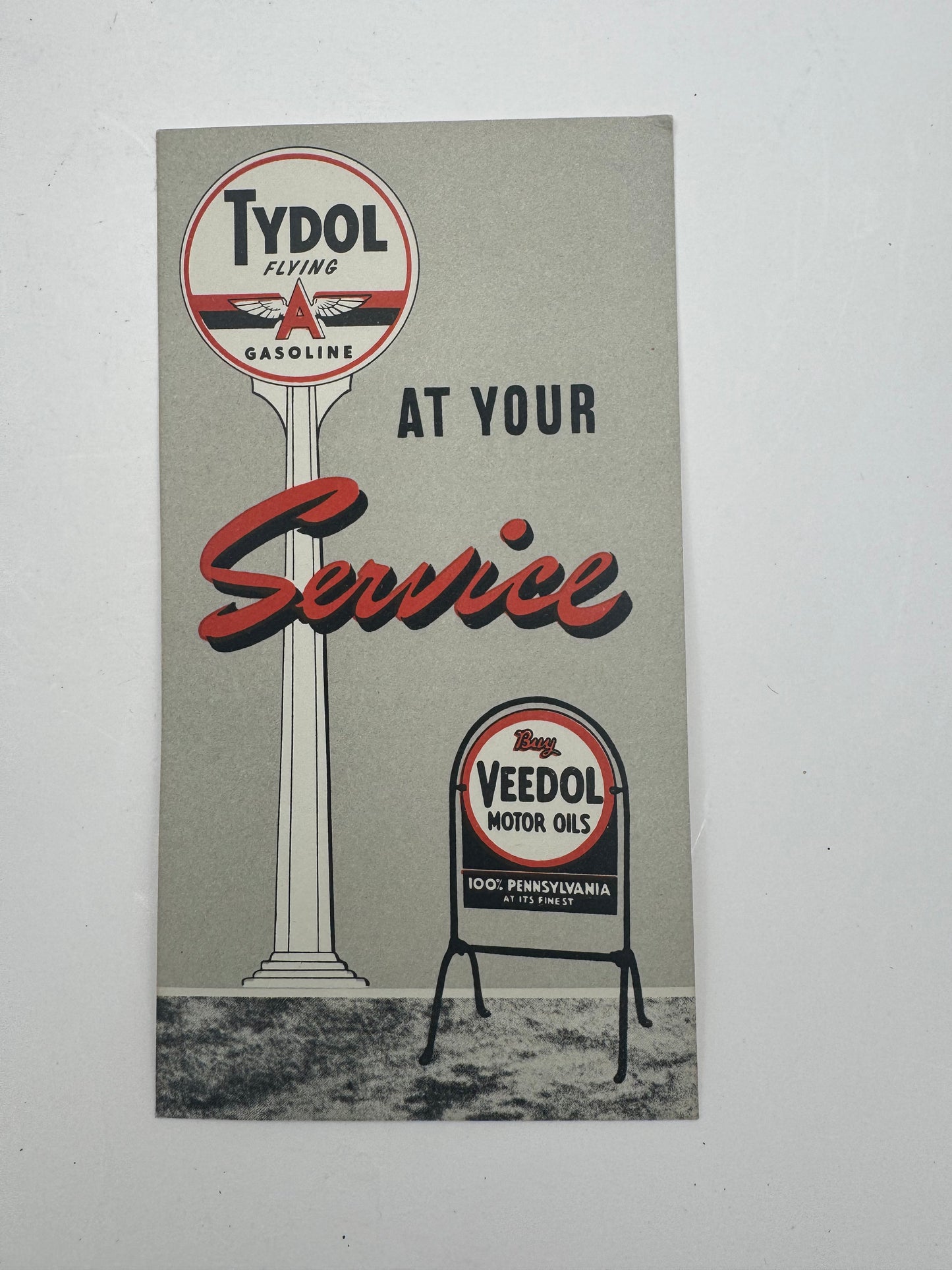 Vintage Tydol Veedol Ink Blotter NOS