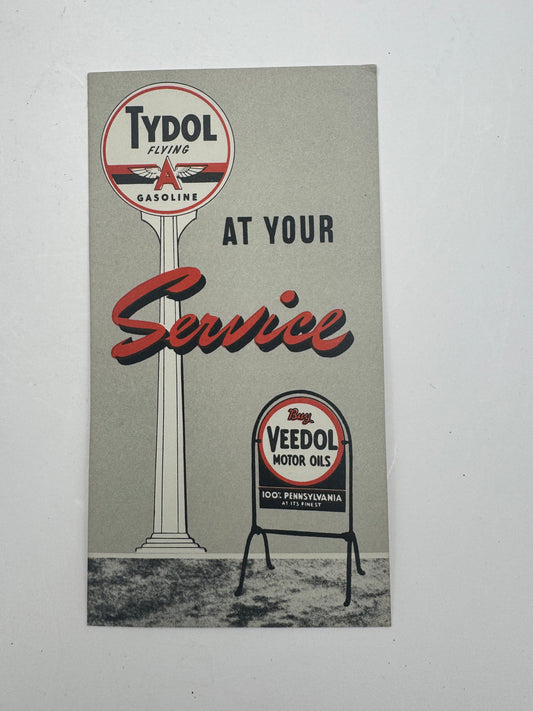 Vintage Tydol Veedol Ink Blotter NOS