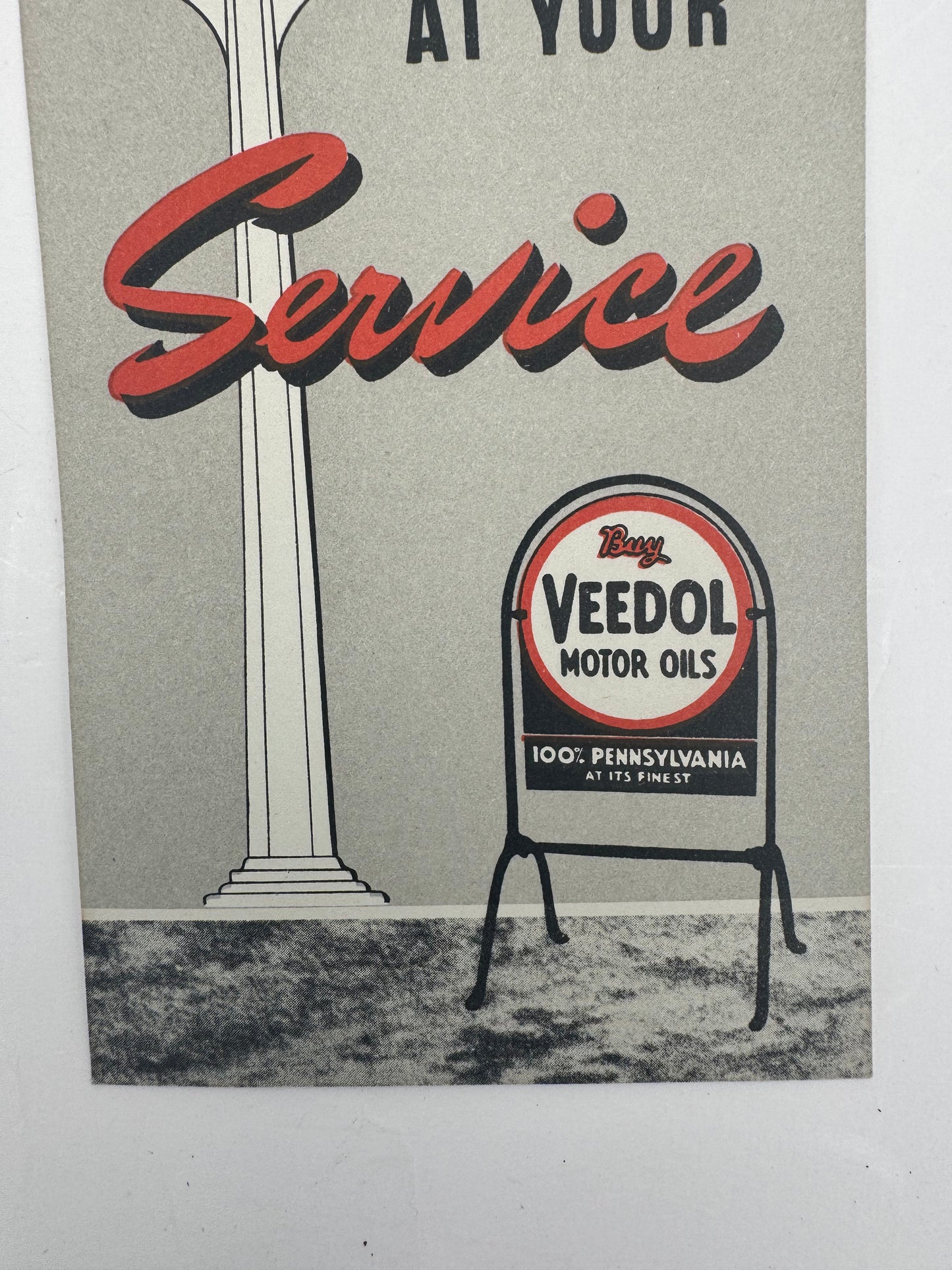 Vintage Tydol Veedol Ink Blotter NOS