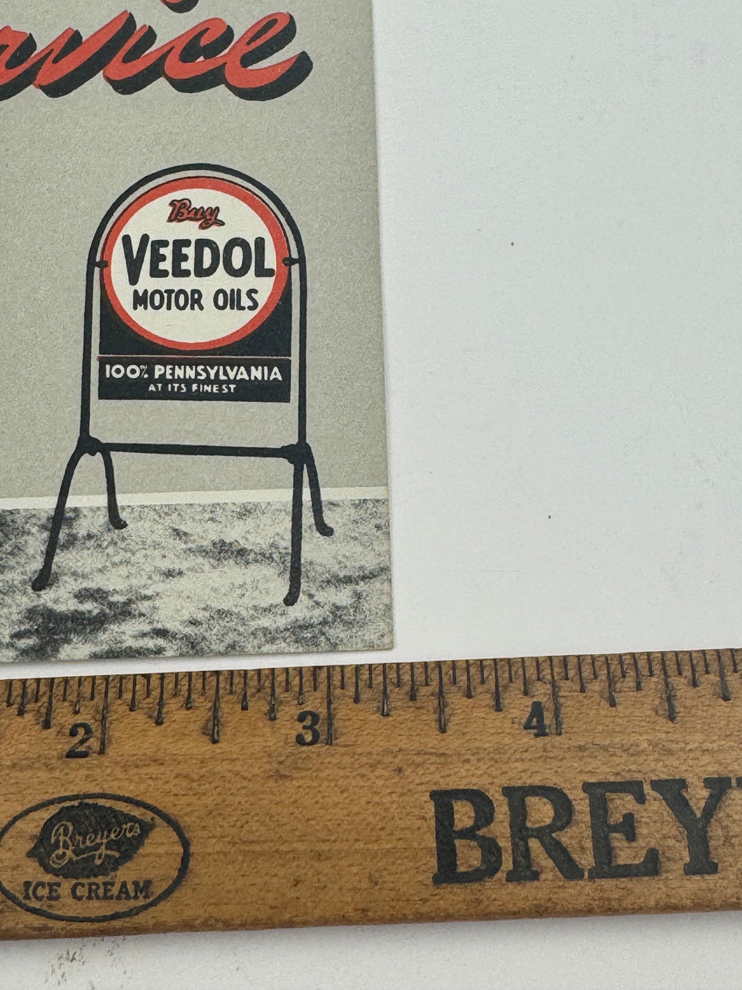Vintage Tydol Veedol Ink Blotter NOS