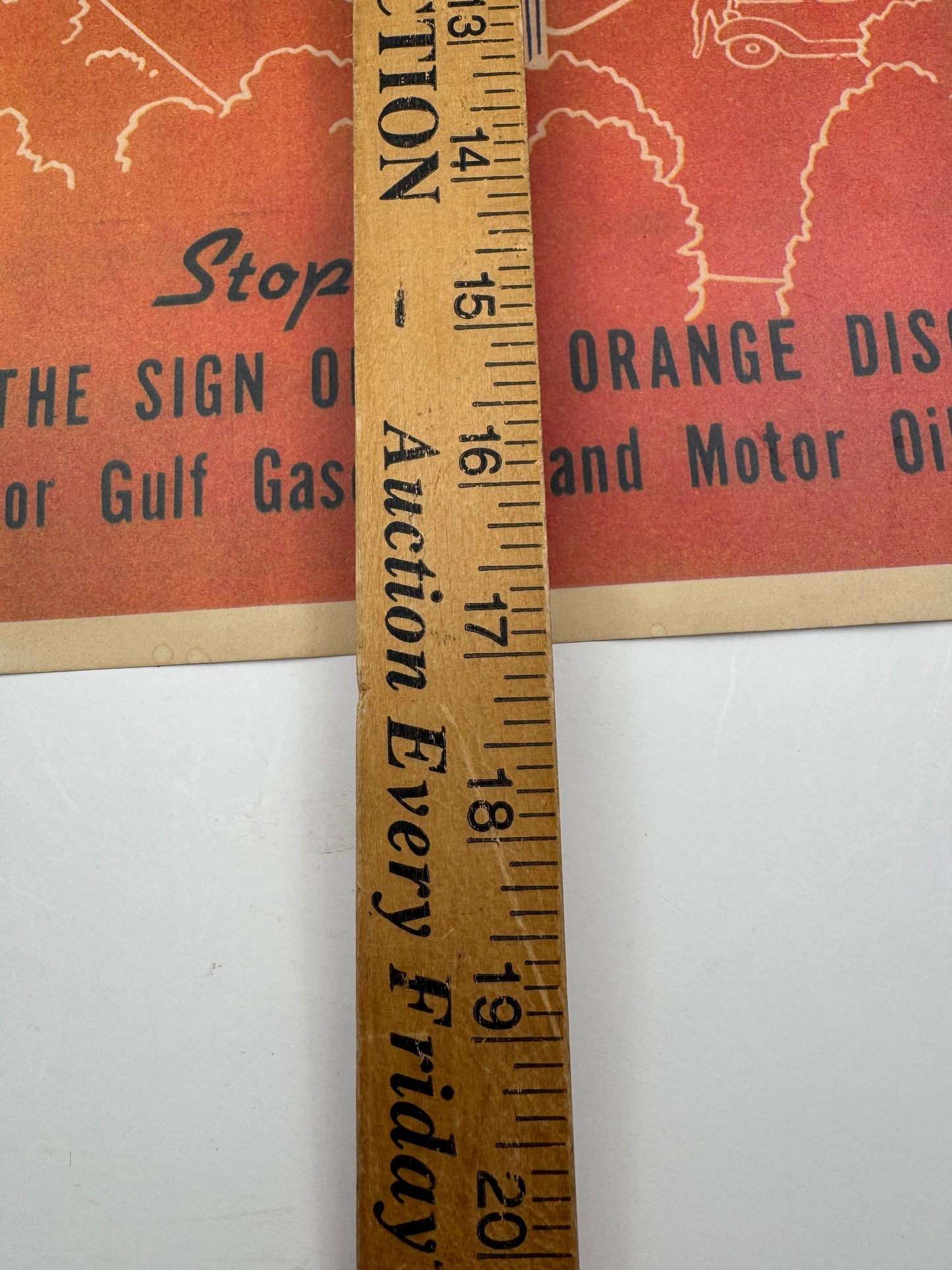 Vintage Gulf Roadmap Sample Back Page.