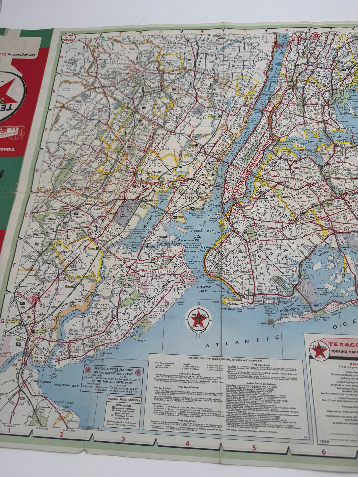 Vintage Roadmap Tour With Texaco 1959 New Jersey