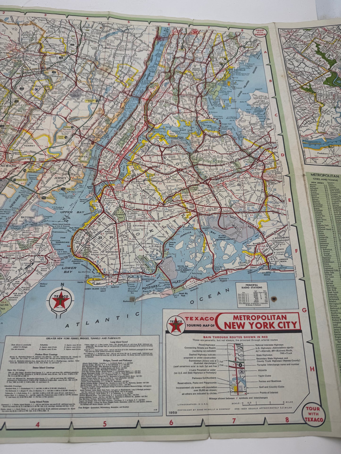 Vintage Roadmap Tour With Texaco 1959 New Jersey
