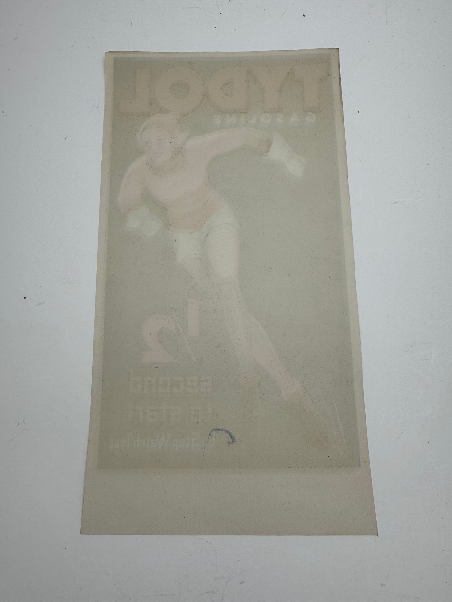 Vintage Tydol Gasoline Broadside Ad Rare Minty