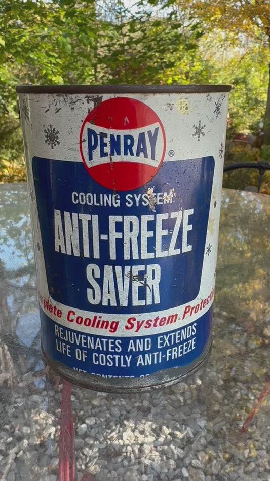 Vintage Oil Can Penray Anti-Freeze Full