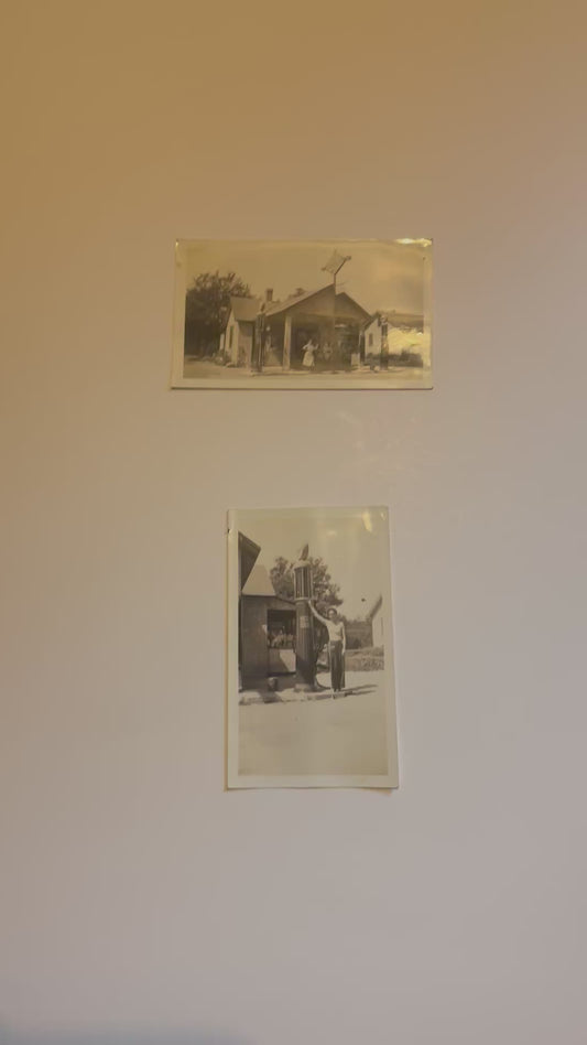 Vintage Gas Station Photos With Women Lot of 2