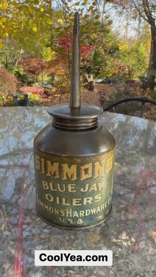 Vintage Oil Can Blue Jay Oiler