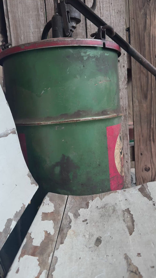 Vintage Alubco Oil Can Paper Label Full Pint